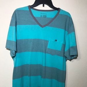 INC Mens TShirt Blue Size XL Plaid Print WithPocke